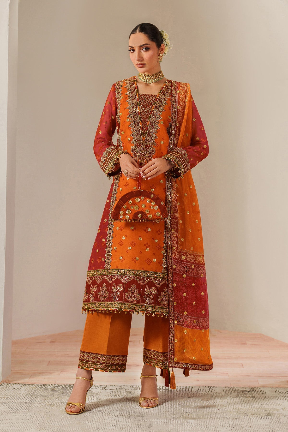 Alizeh | Fleur Chiffon |  AF-CH-2194-Zyne by Alizeh - Designer Dress  - Type : Ladies Clothes - Available at Libayah - 100% Original 