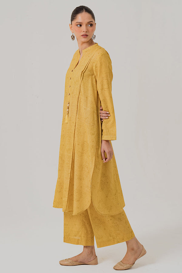 Cross Stitch | Daily Wear | YELLOW MIST by Cross Stitch - Designer Dress - Type: Casuals - Available at Libayah - 100% Original