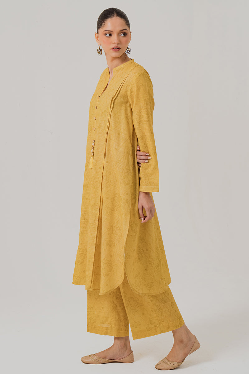 Cross Stitch | Daily Wear | YELLOW MIST by Cross Stitch - Designer Dress - Type: Casuals - Available at Libayah - 100% Original