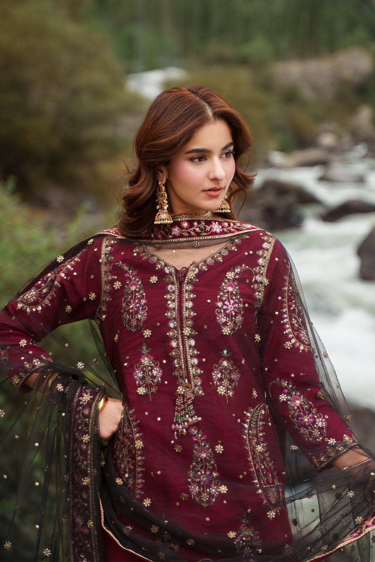 Charizma | Festive Pret | Embroidered Raw Silk CMA-6-448 by Charizma - Designer Dress  - Type : Ladies Clothes - Available at Libayah - 100% Original 