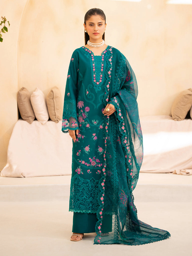 Rajbari | Jahaan Premium Festive Lawn | ZARA (Jahan) 3-A by Rajbari - Designer Dress - Type: Ladies Clothes - Available at Libayah - 100% Original