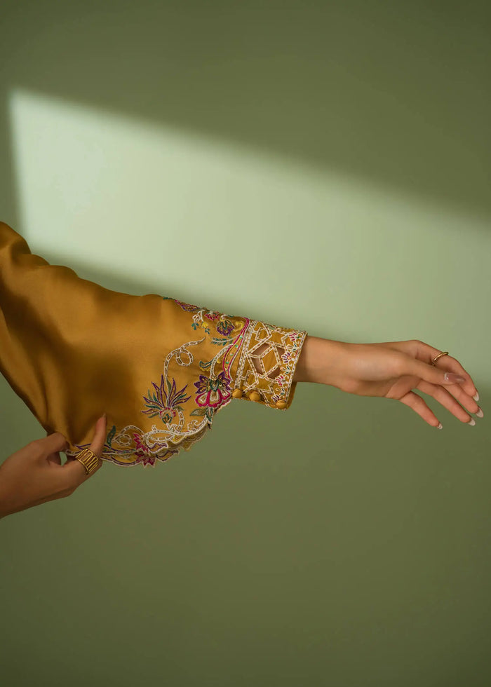 Jeem | Celestial Luxe Formals | MOSS MUSTARD by Jeem - Designer Dress  - Type : Ladies Clothes - Available at Libayah - 100% Original 