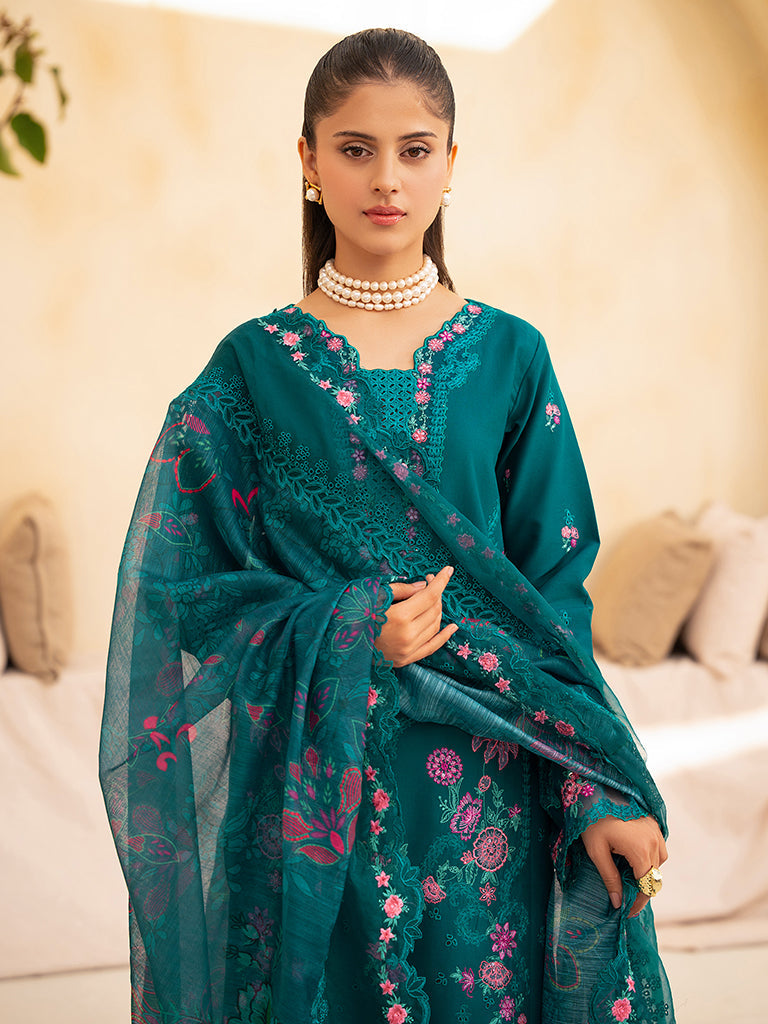 Rajbari | Jahaan Premium Festive Lawn | ZARA (Jahan) 3-A by Rajbari - Designer Dress - Type: Ladies Clothes - Available at Libayah - 100% Original