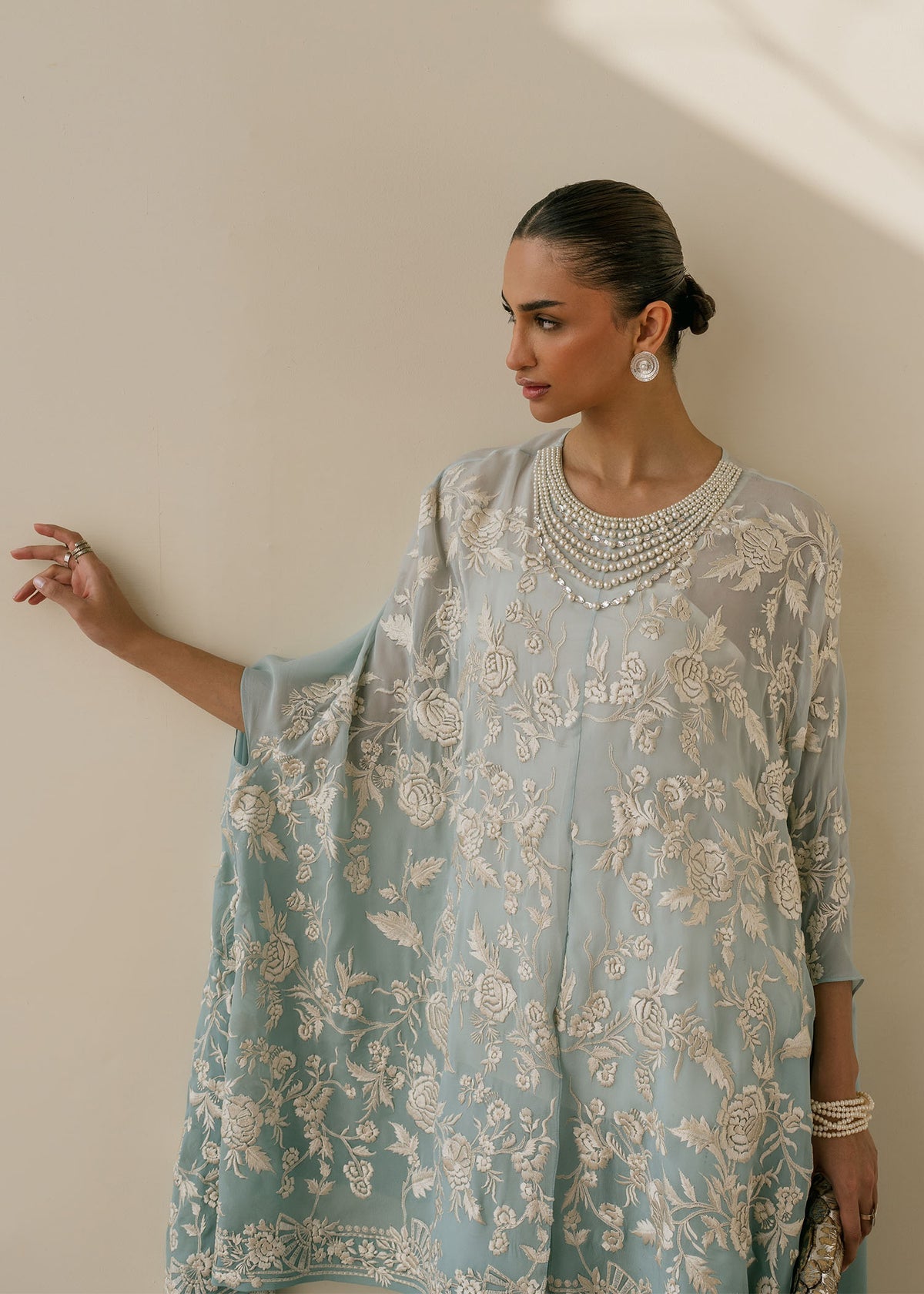 Mahgul | Samara Pret | Sea Pearl by Mahgul - Designer Dress - Type: Ladies Clothes - Available at Libayah - 100% Original