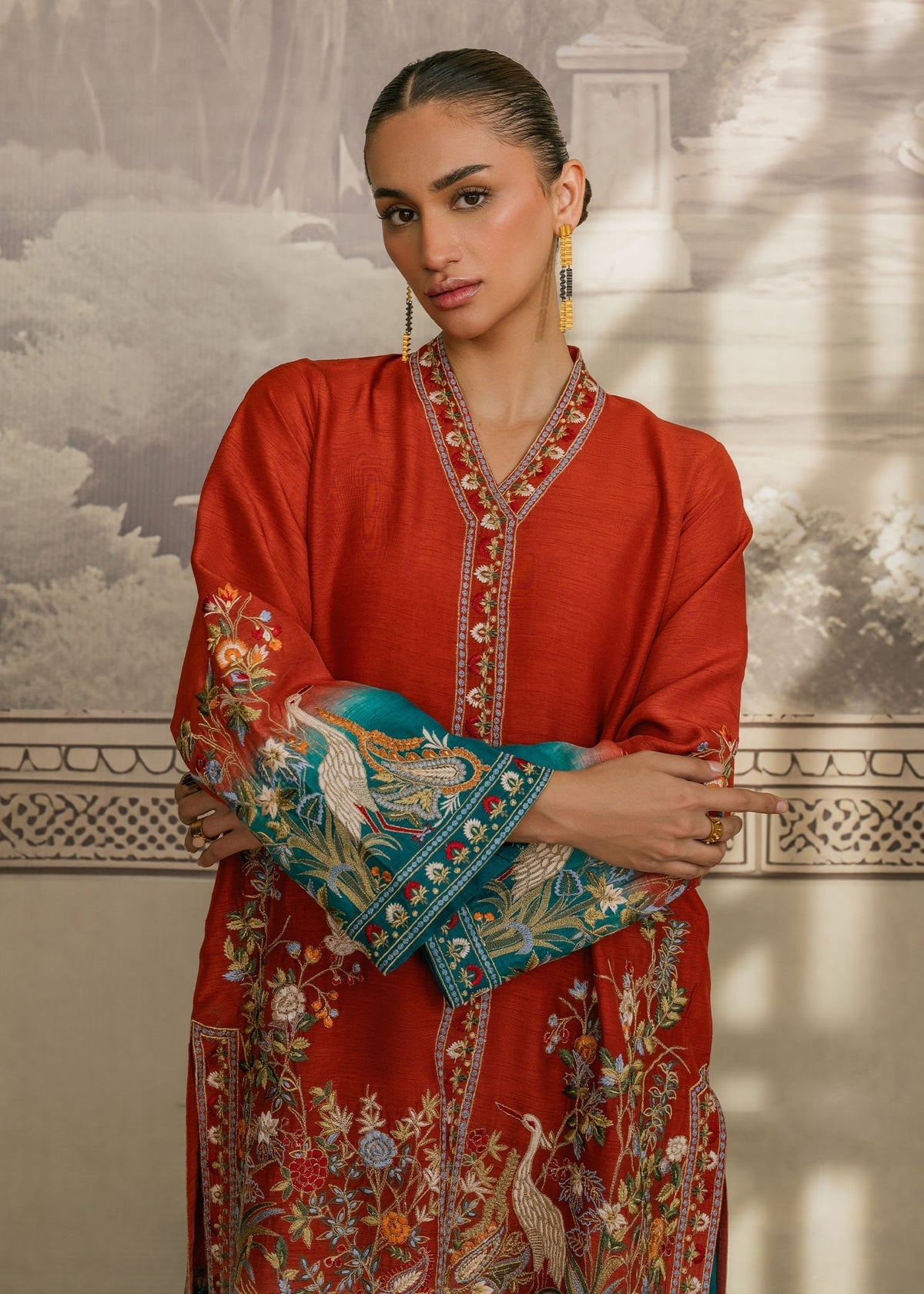 Mahgul | Samara Pret | Jade Sun by Mahgul - Designer Dress - Type: Ladies Clothes - Available at Libayah - 100% Original
