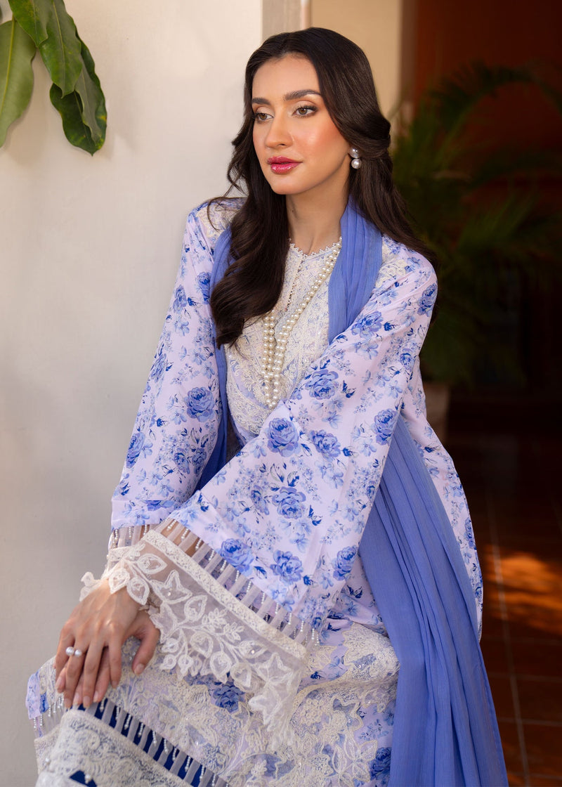 Myeesha | Lamhay Luxury Lawn 25 | Aasma by Myeesha - Designer Dress - Type: Ladies Clothes - Available at Libayah - 100% Original