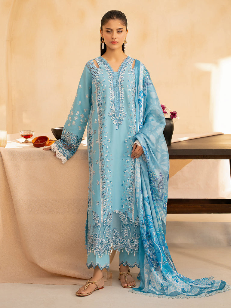 Rajbari | Jahaan Premium Festive Lawn | SIRA (Jahan) 5-B by Rajbari - Designer Dress - Type: Ladies Clothes - Available at Libayah - 100% Original