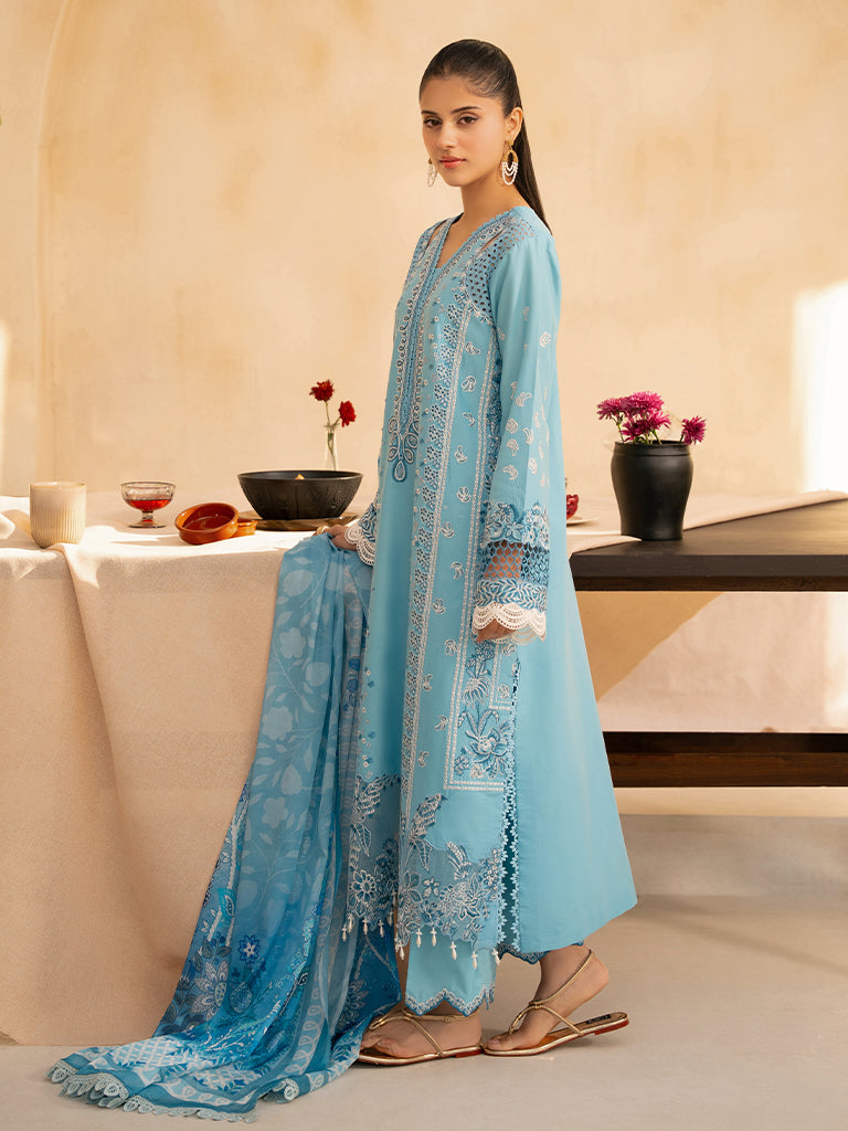 Rajbari | Jahaan Premium Festive Lawn | SIRA (Jahan) 5-B by Rajbari - Designer Dress - Type: Ladies Clothes - Available at Libayah - 100% Original