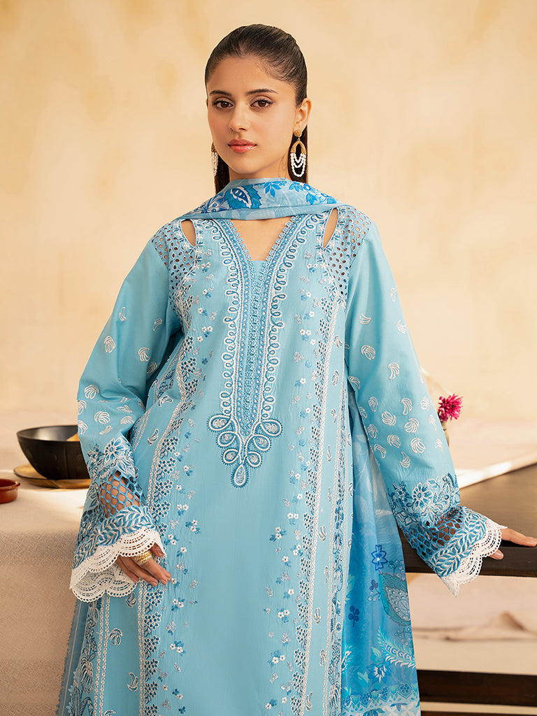 Rajbari | Jahaan Premium Festive Lawn | SIRA (Jahan) 5-B by Rajbari - Designer Dress - Type: Ladies Clothes - Available at Libayah - 100% Original
