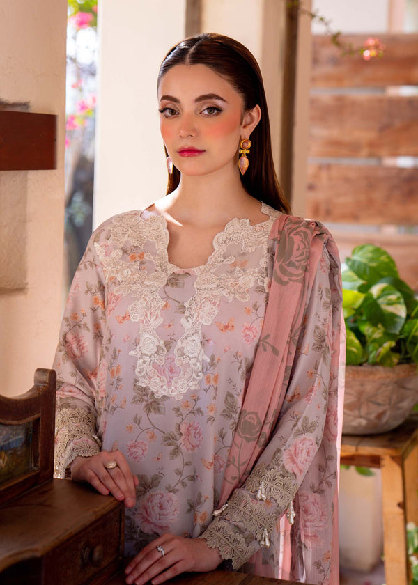Myeesha | Lamhay Luxury Lawn 25 | Kanwal (Long Shirt) by Myeesha - Designer Dress - Type: Ladies Clothes - Available at Libayah - 100% Original