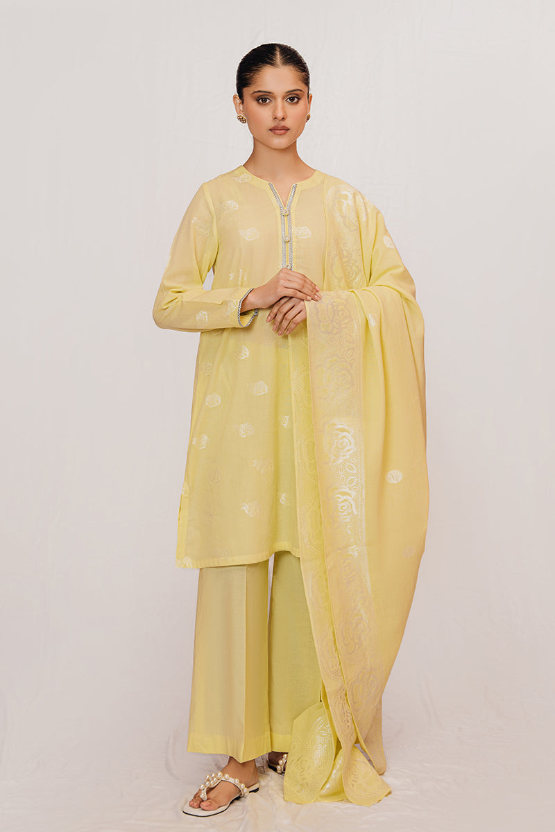 Cross Stitch | Daily Wear | LIME GLADE by Cross Stitch - Designer Dress - Type: Casuals - Available at Libayah - 100% Original