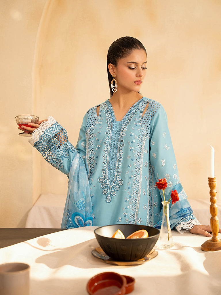 Rajbari | Jahaan Premium Festive Lawn | SIRA (Jahan) 5-B by Rajbari - Designer Dress - Type: Ladies Clothes - Available at Libayah - 100% Original