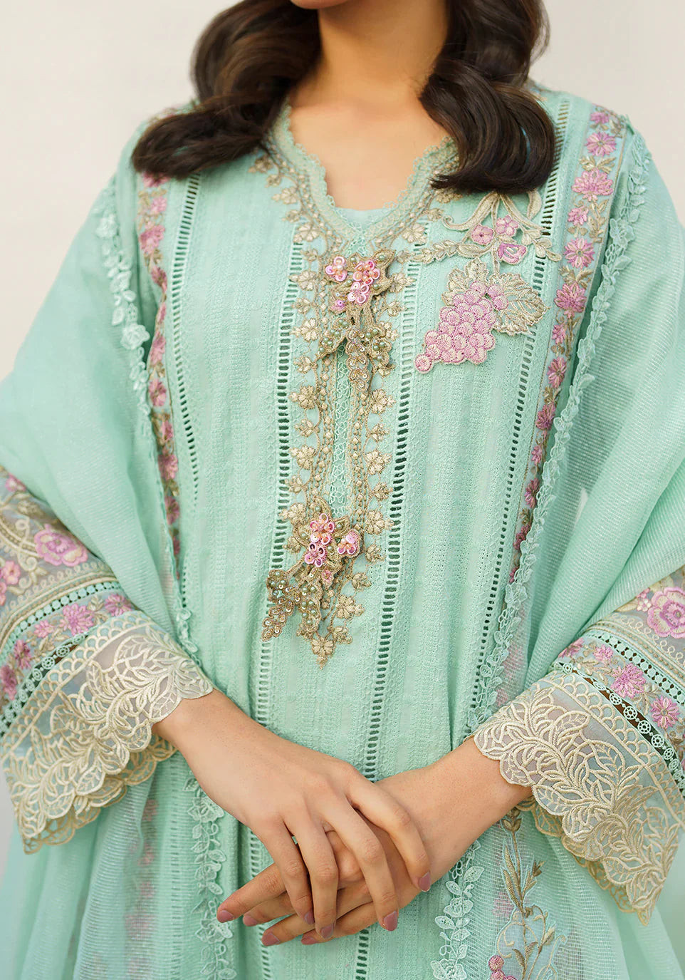 Zarqash | Belle Ame 24 | BL 006 Aqua Blue by Zarqash - Designer Dress - Type: Ladies Clothes - Available at Libayah - 100% Original