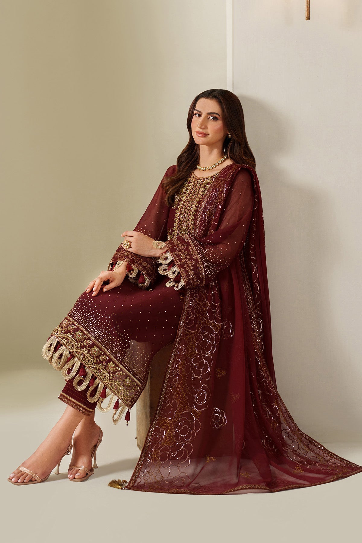 Alizeh | Reena Handmade 25 | AF-HM-4047-Kavya by Alizeh - Designer Dress  - Type : Ladies Clothes - Available at Libayah - 100% Original 