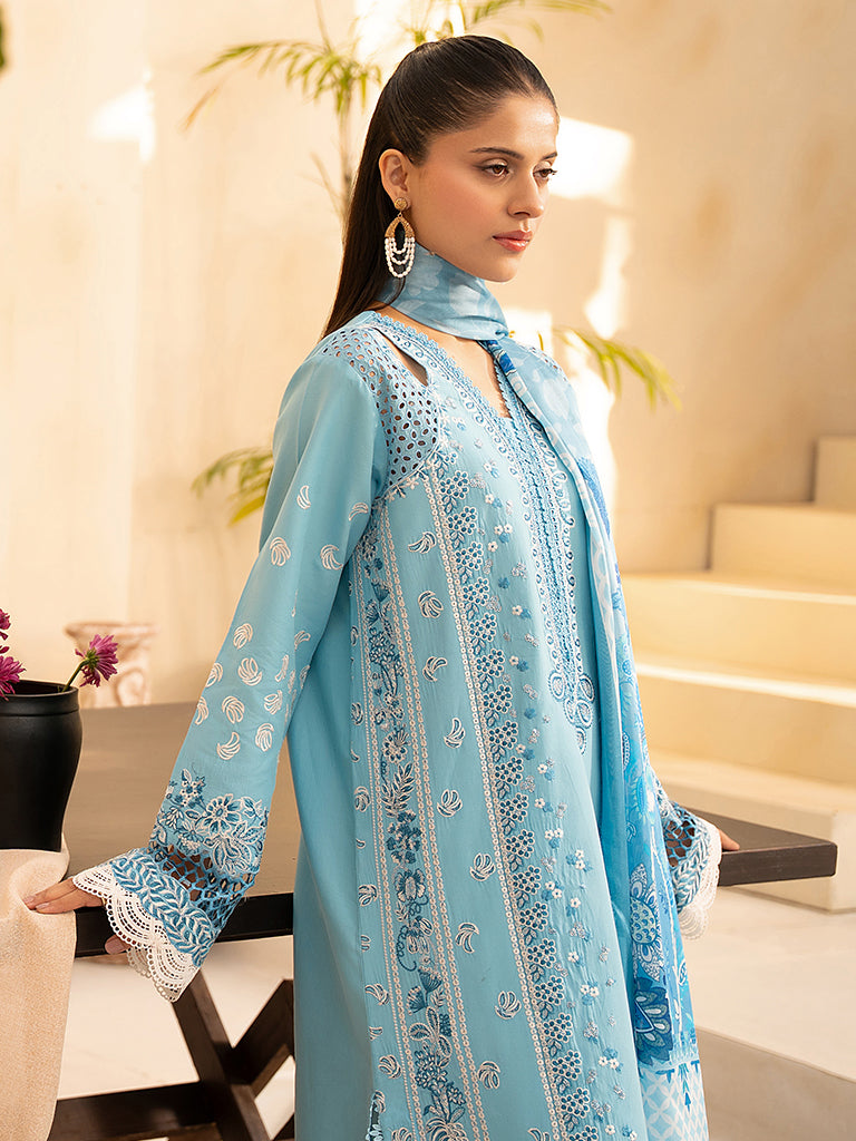 Rajbari | Jahaan Premium Festive Lawn | SIRA (Jahan) 5-B by Rajbari - Designer Dress - Type: Ladies Clothes - Available at Libayah - 100% Original