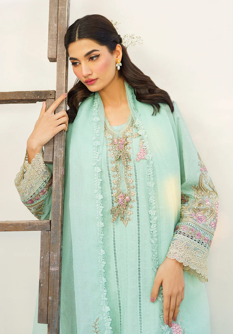 Zarqash | Belle Ame 24 | BL 006 Aqua Blue by Zarqash - Designer Dress - Type: Ladies Clothes - Available at Libayah - 100% Original