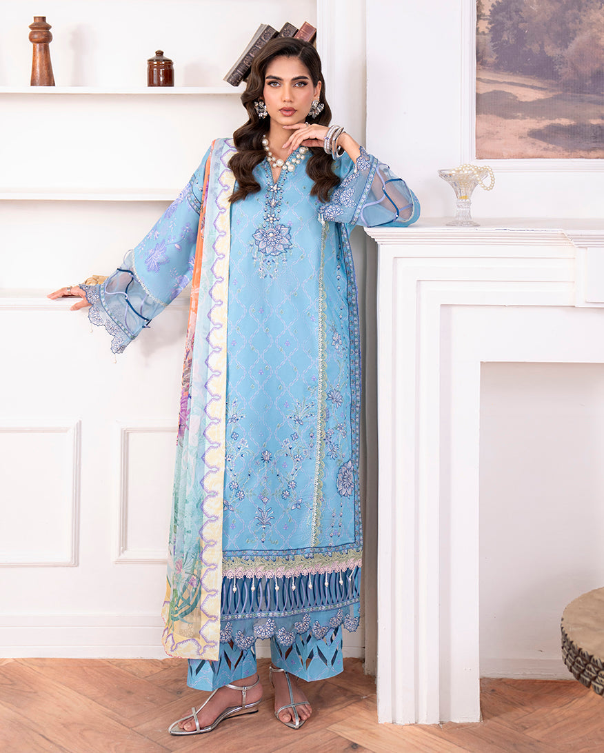 Roheenaz | Aezel Embroidered Cambric | Miren by Roheenaz - Designer Dress  - Type : Ladies Clothes - Available at Libayah - 100% Original 