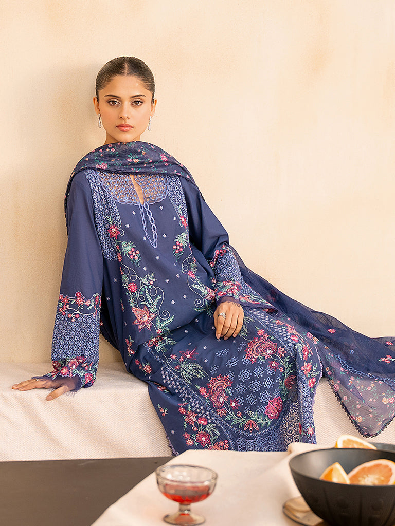 Rajbari | Jahaan Premium Festive Lawn | TALIAH (Jahan) 2-B by Rajbari - Designer Dress - Type: Ladies Clothes - Available at Libayah - 100% Original