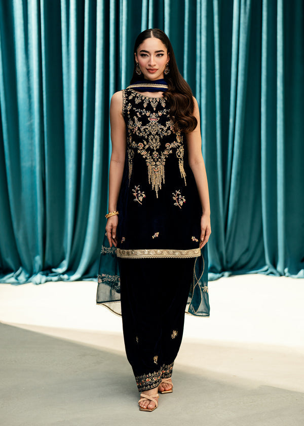 Umsha | Velvet Code | Sapphire Hour by Umsha - Designer Dress  - Type : Ladies Clothes - Available at Libayah - 100% Original 