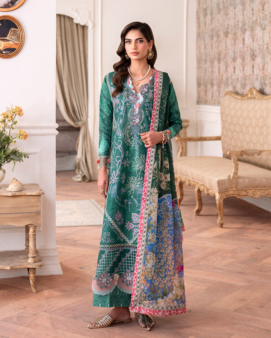 Roheenaz | Aezel Embroidered Cambric | Maham by Roheenaz - Designer Dress  - Type : Ladies Clothes - Available at Libayah - 100% Original 