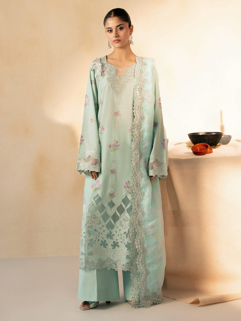 Rajbari | Jahaan Premium Festive Lawn | AALYA (Jahan) 4-A by Rajbari - Designer Dress - Type: Ladies Clothes - Available at Libayah - 100% Original