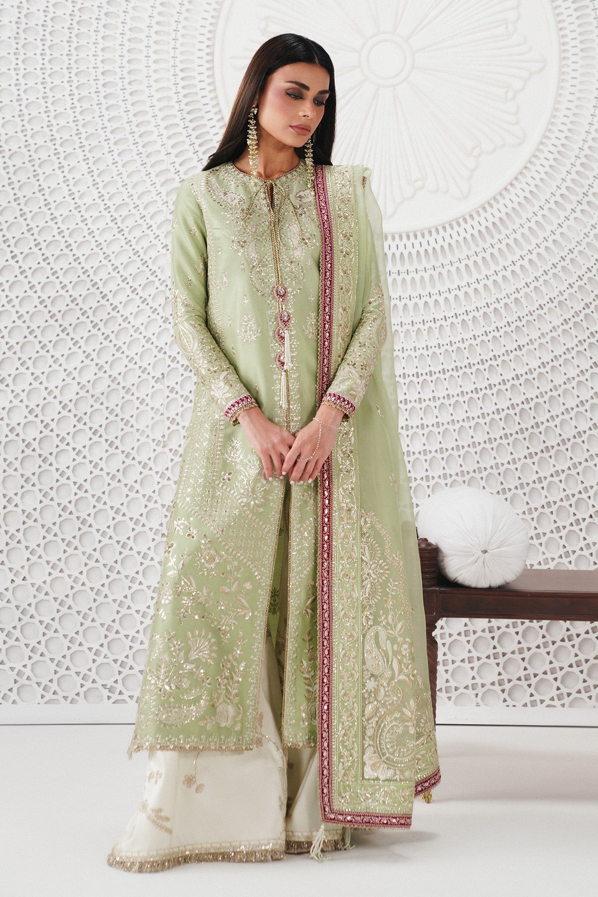 Saad Bin Shahzad | Festive Pret 26 |Reeha by Saad Bin Shahzad - Designer Dress  - Type : Ladies Clothes - Available at Libayah - 100% Original 