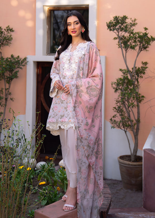 Myeesha | Lamhay Luxury Lawn 25 | Kanwal (Short Shirt) by Myeesha - Designer Dress - Type: Ladies Clothes - Available at Libayah - 100% Original