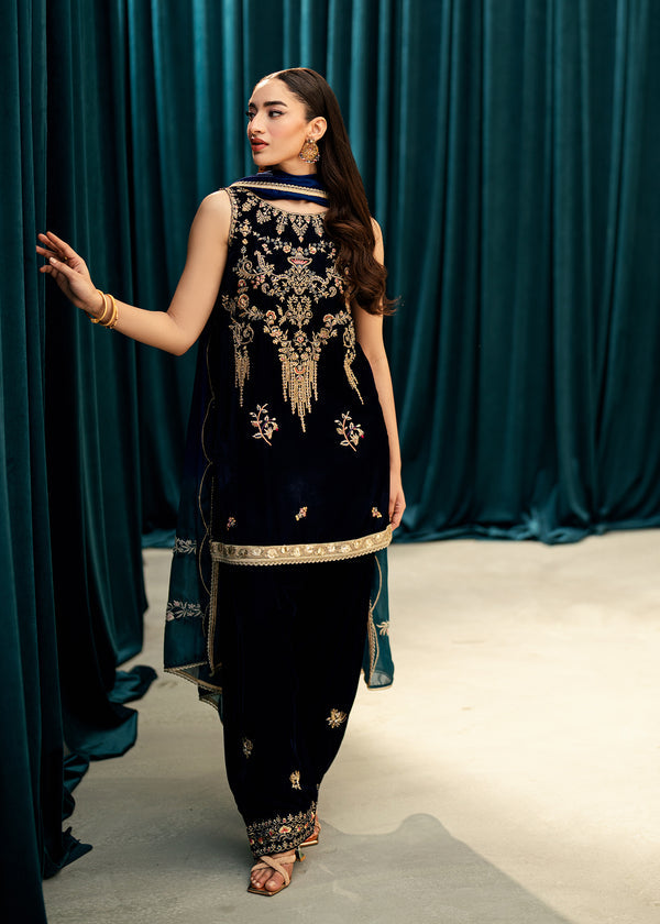 Umsha | Velvet Code | Sapphire Hour by Umsha - Designer Dress  - Type : Ladies Clothes - Available at Libayah - 100% Original 