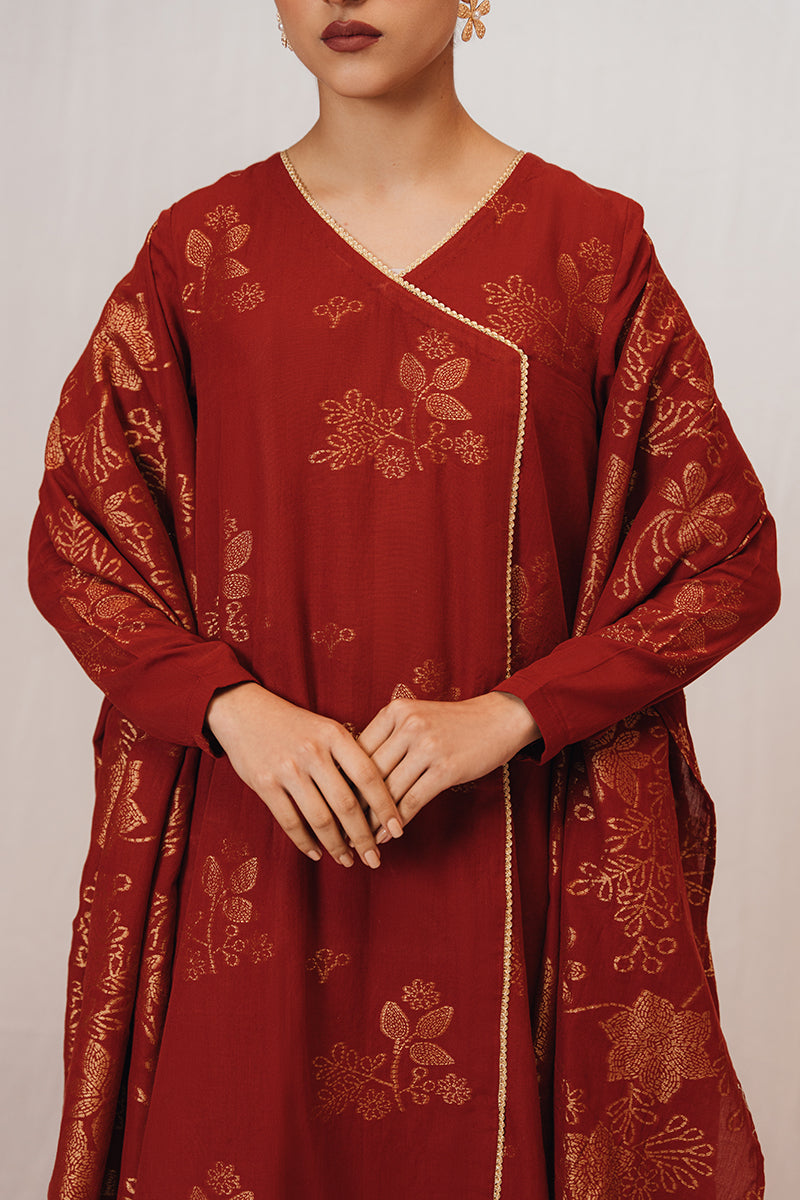 Cross Stitch | Daily Wear | GOLDEN OCHRE by Cross Stitch - Designer Dress - Type: Casuals - Available at Libayah - 100% Original