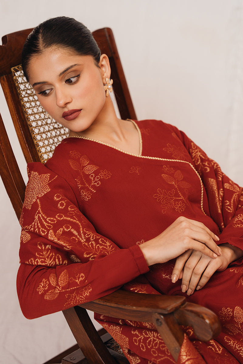 Cross Stitch | Daily Wear | GOLDEN OCHRE by Cross Stitch - Designer Dress - Type: Casuals - Available at Libayah - 100% Original