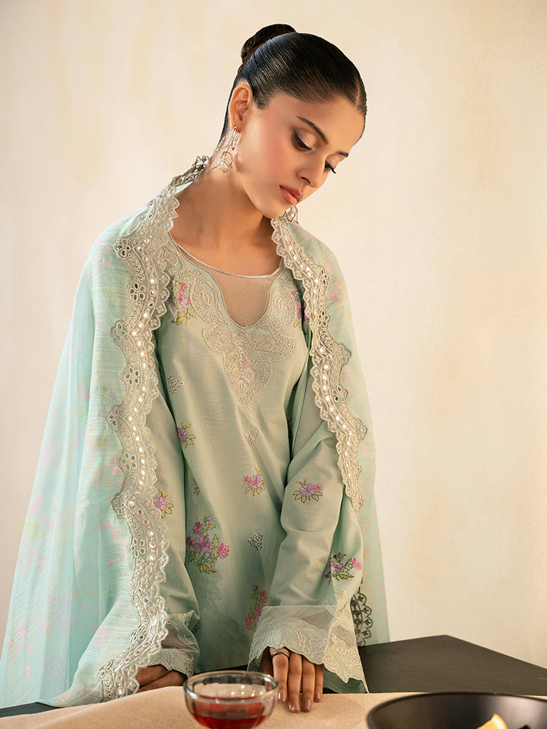 Rajbari | Jahaan Premium Festive Lawn | AALYA (Jahan) 4-A by Rajbari - Designer Dress - Type: Ladies Clothes - Available at Libayah - 100% Original