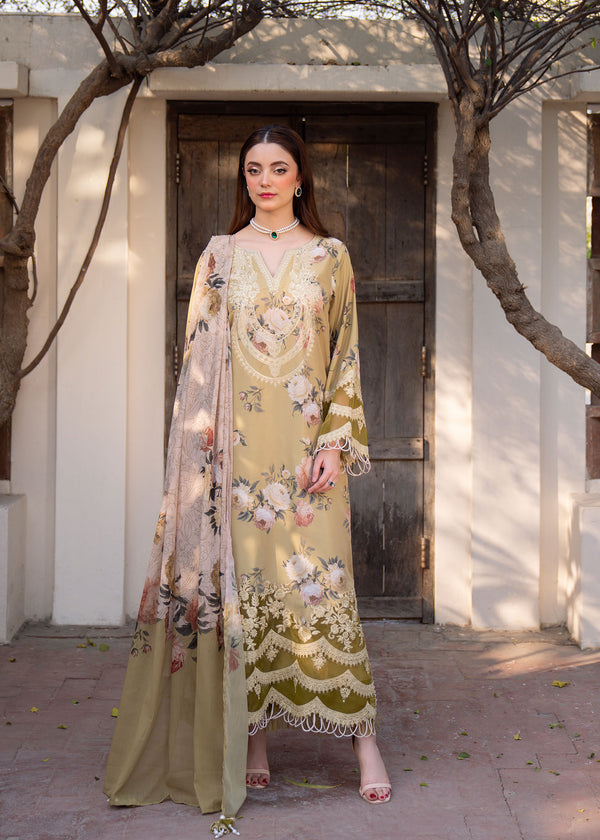 Myeesha | Lamhay Luxury Lawn 25 | Zarnish by Myeesha - Designer Dress - Type: Ladies Clothes - Available at Libayah - 100% Original