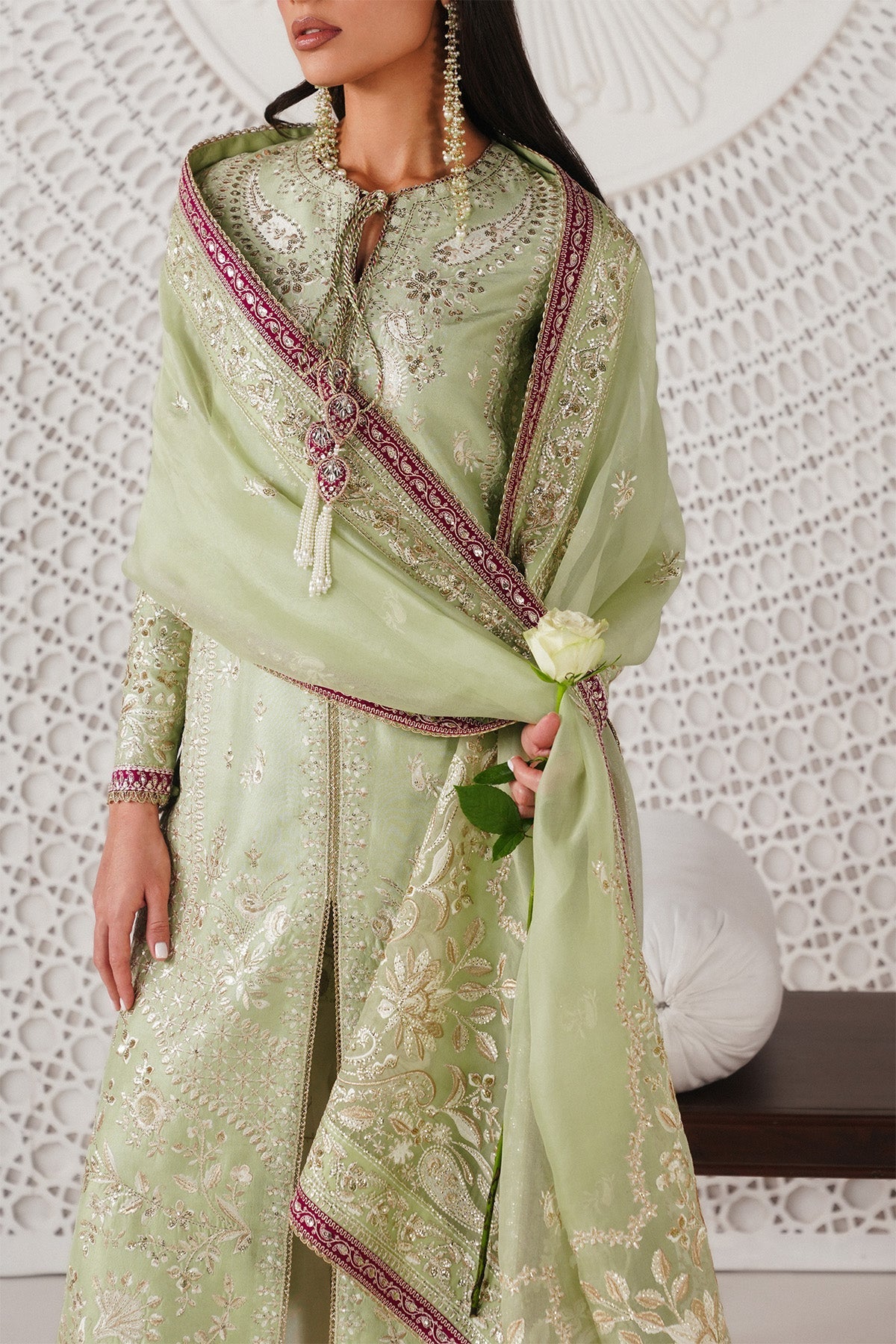 Saad Bin Shahzad | Festive Pret 26 |Reeha by Saad Bin Shahzad - Designer Dress  - Type : Ladies Clothes - Available at Libayah - 100% Original 