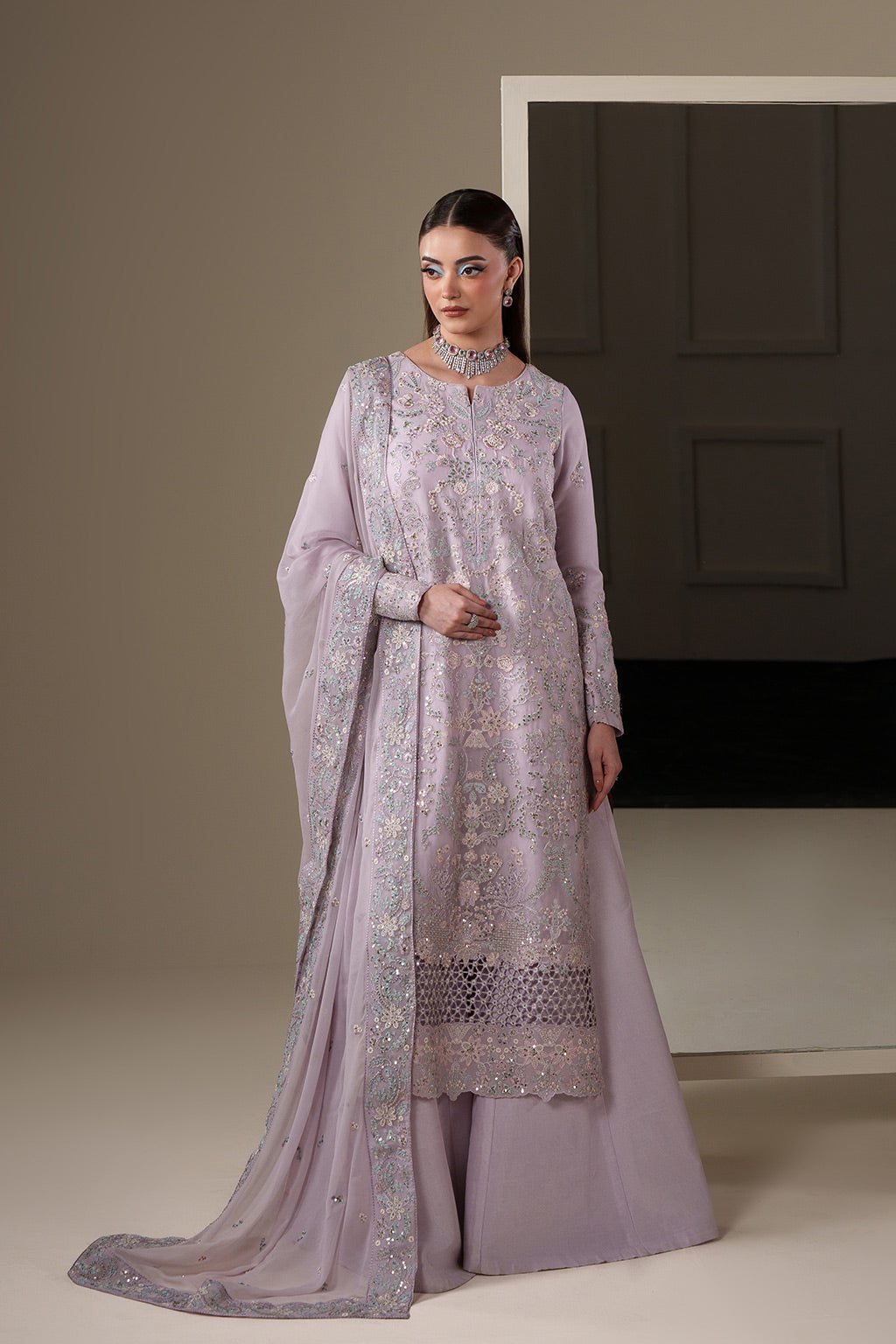 Emaan Adeel | Nouvelle Luxury Chiffon |MIRA by Emaan Adeel - Designer Dress  - Type : Ladies Clothes - Available at Libayah - 100% Original 