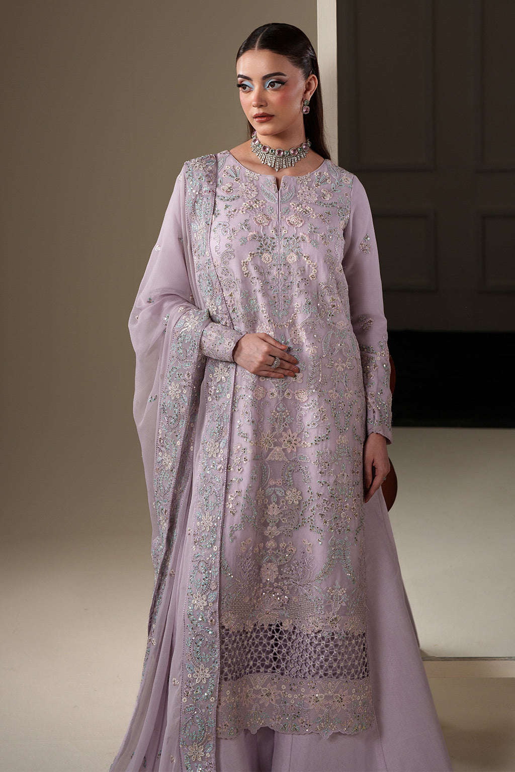 Emaan Adeel | Nouvelle Luxury Chiffon |MIRA by Emaan Adeel - Designer Dress  - Type : Ladies Clothes - Available at Libayah - 100% Original 