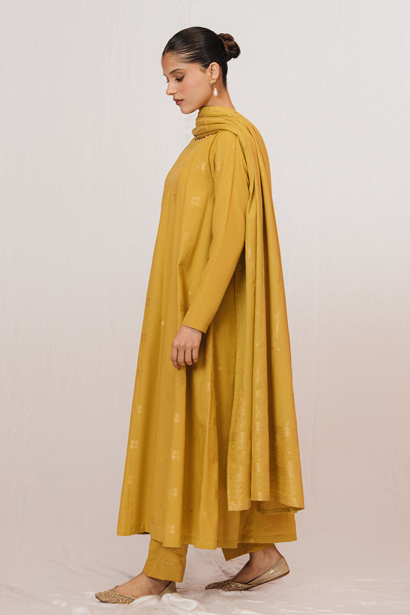 Cross Stitch | Daily Wear | MUSTARD SPECK by Cross Stitch - Designer Dress - Type: Casuals - Available at Libayah - 100% Original