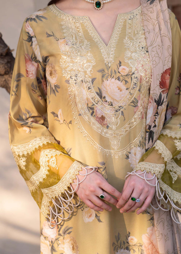 Myeesha | Lamhay Luxury Lawn 25 | Zarnish by Myeesha - Designer Dress - Type: Ladies Clothes - Available at Libayah - 100% Original