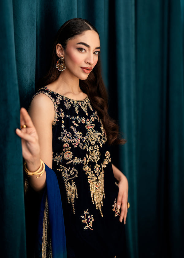 Umsha | Velvet Code | Sapphire Hour by Umsha - Designer Dress  - Type : Ladies Clothes - Available at Libayah - 100% Original 