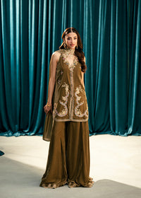 Umsha | Velvet Code | Olive Whisper by Umsha - Designer Dress  - Type : Ladies Clothes - Available at Libayah - 100% Original 