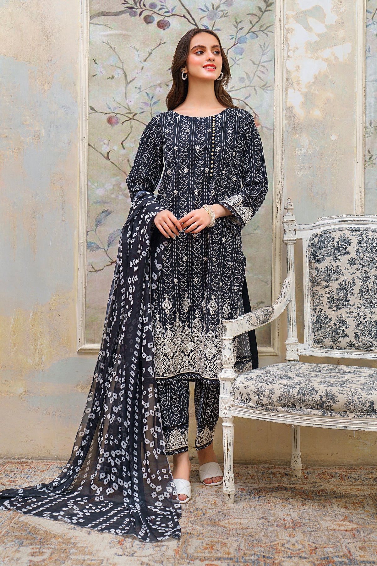 Hana | Floral Symphony | Black Twist by Hana - Designer Dress - Type: Ladies Clothes - Available at Libayah - 100% Original