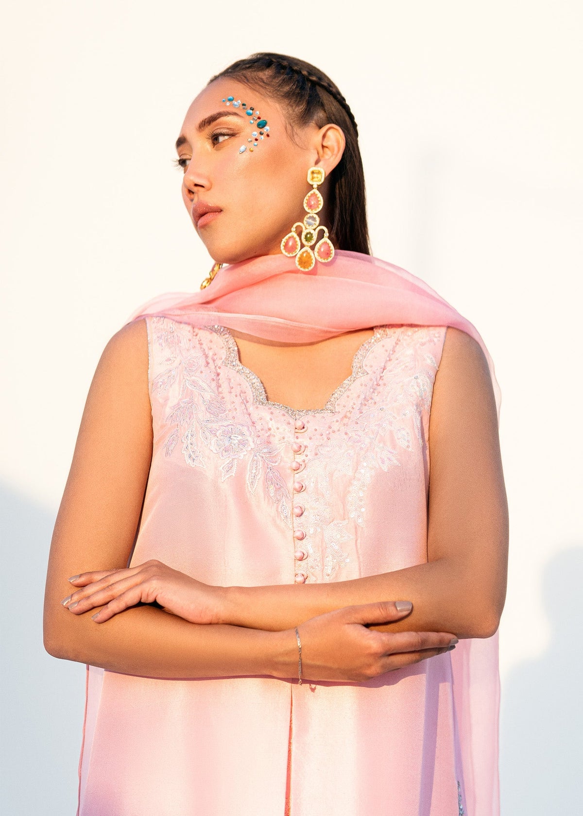 Umsha | Confetti 25 | SEQUINED BREEZE by Umsha - Designer Dress - Type: Ladies Clothes - Available at Libayah - 100% Original