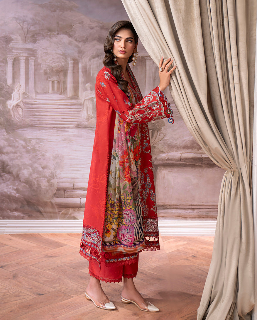 Roheenaz | Aezel Embroidered Cambric | Lyrah by Roheenaz - Designer Dress  - Type : Ladies Clothes - Available at Libayah - 100% Original 