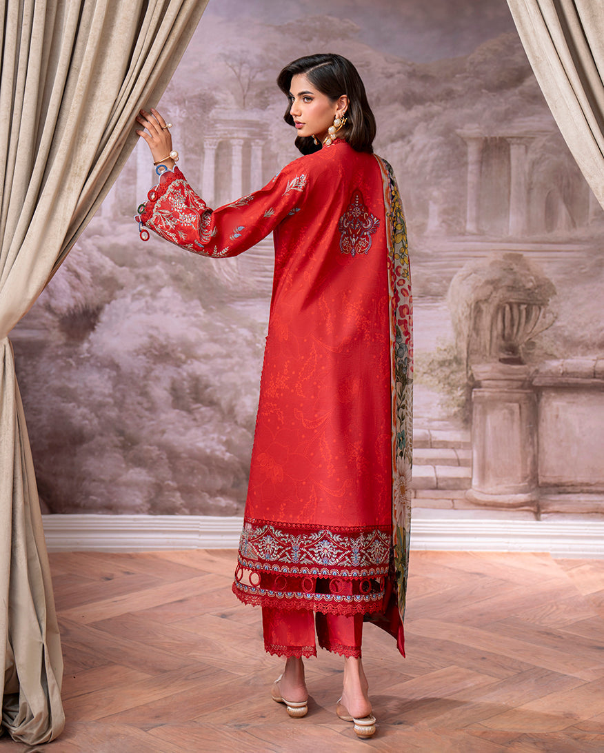Roheenaz | Aezel Embroidered Cambric | Lyrah by Roheenaz - Designer Dress  - Type : Ladies Clothes - Available at Libayah - 100% Original 