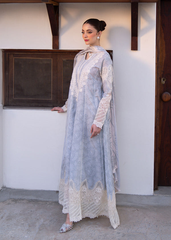 Myeesha | Lamhay Luxury Lawn 25 | Aabroo by Myeesha - Designer Dress - Type: Ladies Clothes - Available at Libayah - 100% Original