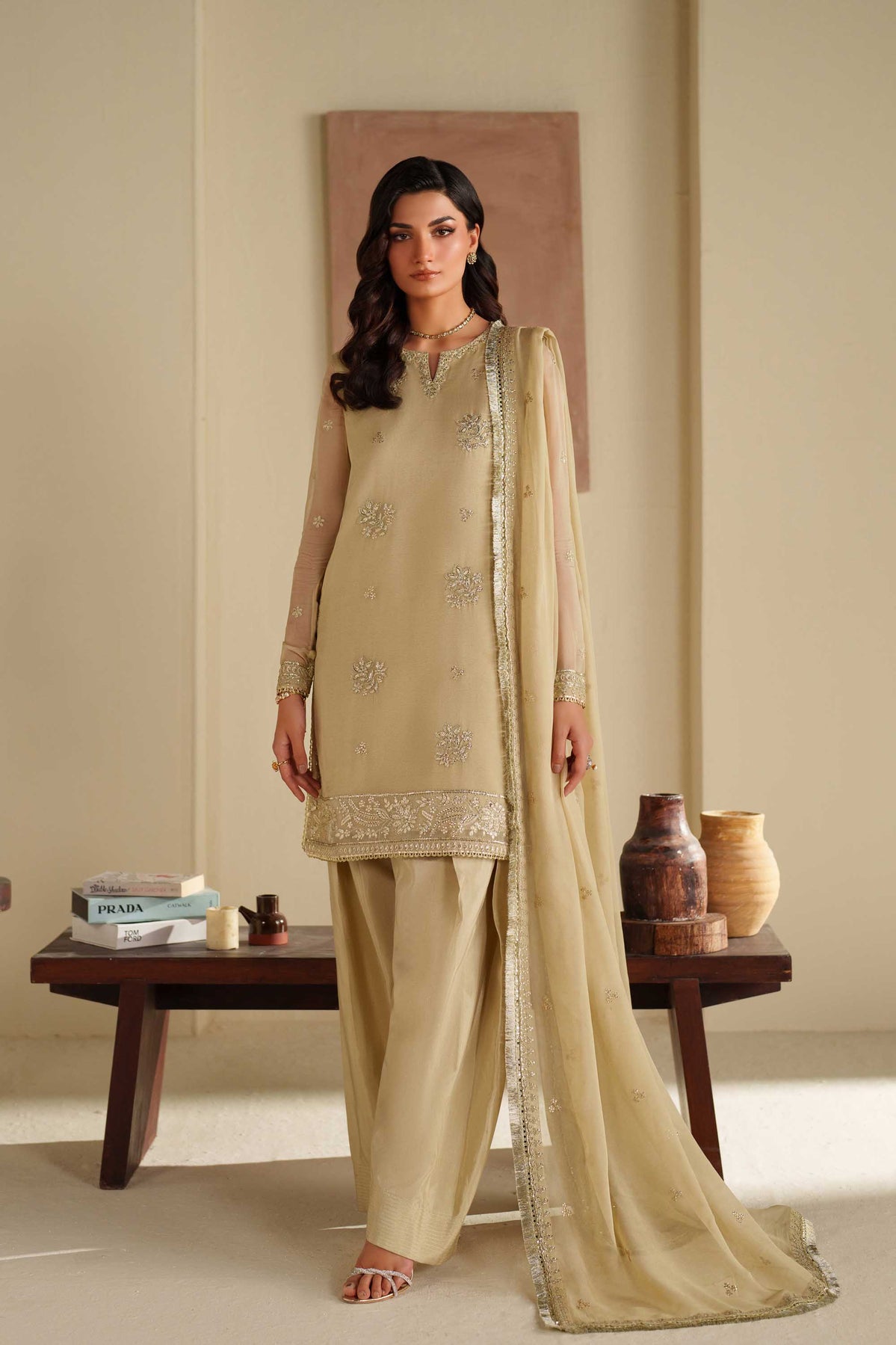 Akbar Aslam | Formal Pret | Hoor by Akbar Aslam - Designer Dress  - Type : Ladies Clothes - Available at Libayah - 100% Original 