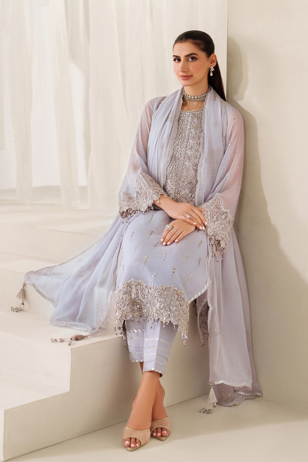 Alizeh | Reena Handmade 25 | AF-HM-4050-Feeha by Alizeh - Designer Dress  - Type : Ladies Clothes - Available at Libayah - 100% Original 