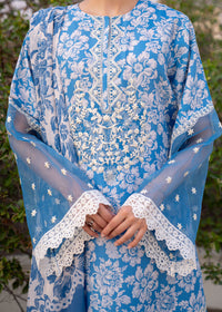 Myeesha | Lamhay Luxury Lawn 25 | Zarposh by Myeesha - Designer Dress - Type: Ladies Clothes - Available at Libayah - 100% Original