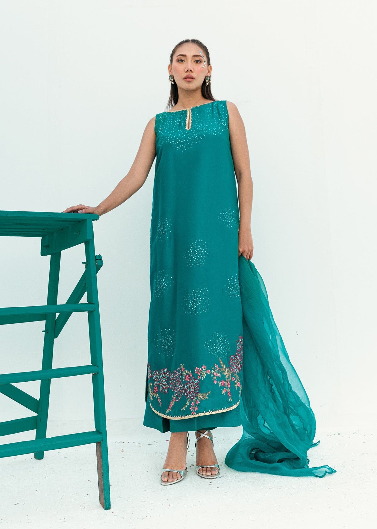 Umsha | Confetti 25 | SPRUCE GLOW by Umsha - Designer Dress - Type: Ladies Clothes - Available at Libayah - 100% Original