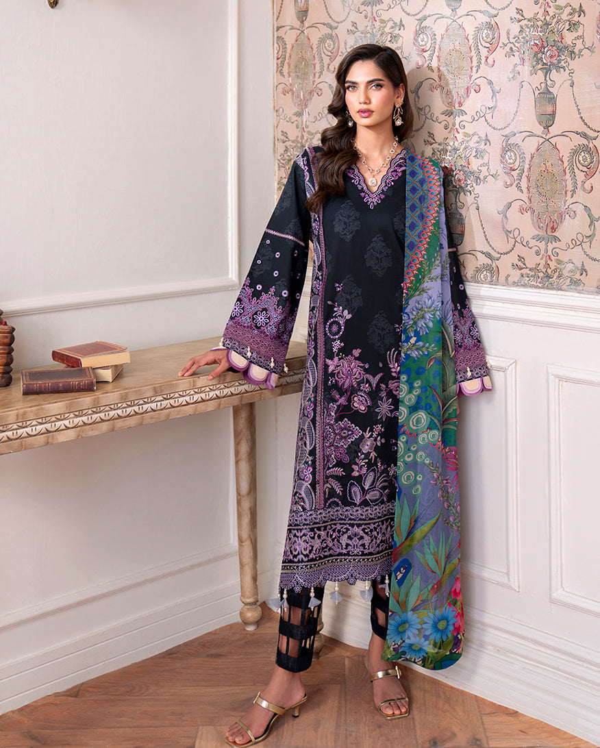 Roheenaz | Aezel Embroidered Cambric | Emera by Roheenaz - Designer Dress  - Type : Ladies Clothes - Available at Libayah - 100% Original 