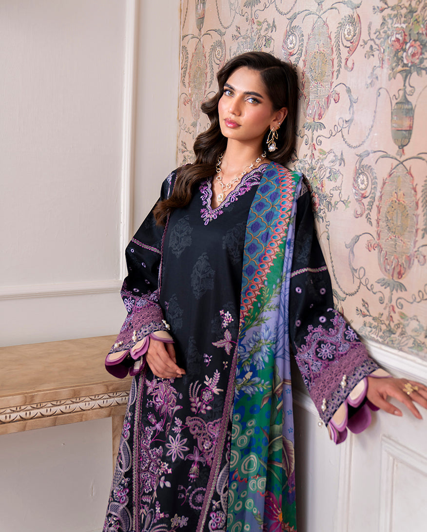 Roheenaz | Aezel Embroidered Cambric | Emera by Roheenaz - Designer Dress  - Type : Ladies Clothes - Available at Libayah - 100% Original 